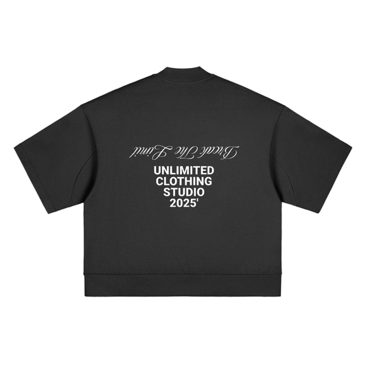 Heavyweight Oversized Mock Neck T-Shirt | UNLTD