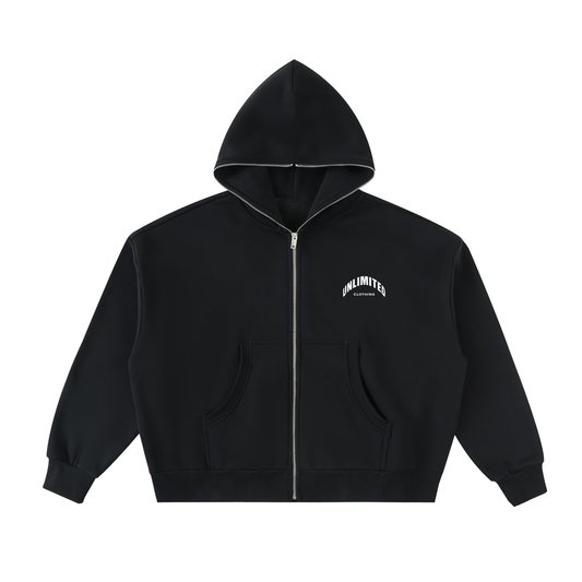 UNLTD Fleece Full-Zip Boxy Hoodie