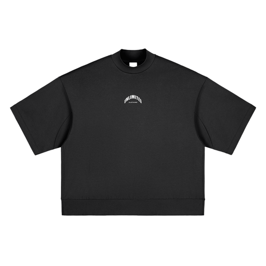 Heavyweight Oversized Mock Neck T-Shirt | UNLTD